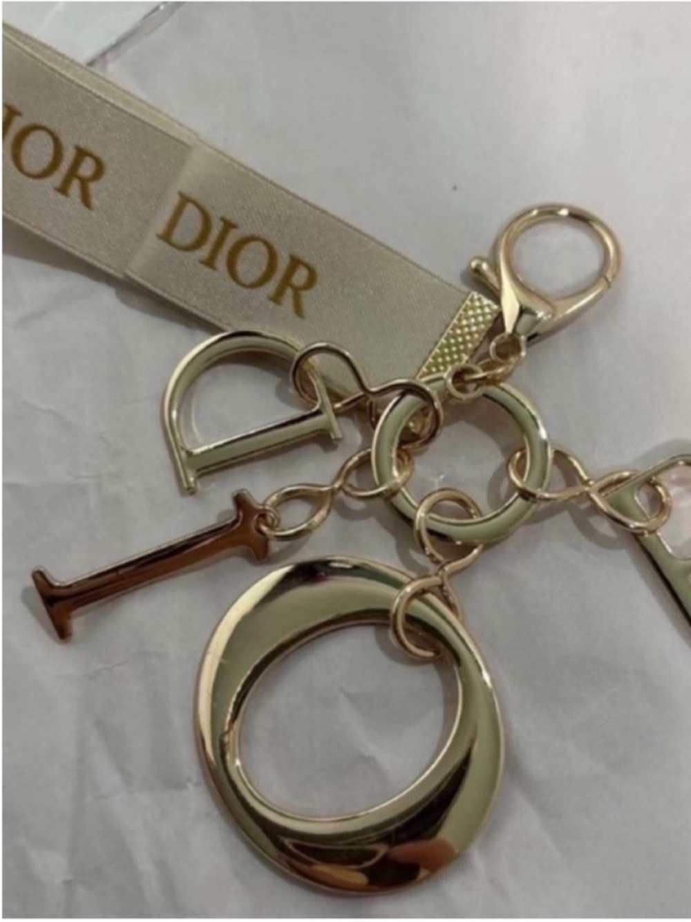 Dior beauty gift keychain charm